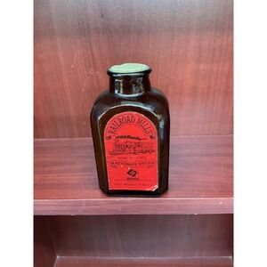 Railroad Mills Rose Scented Maccoroy Snuff Amber Glass Bottle Cork Top 4.65‎ Oz